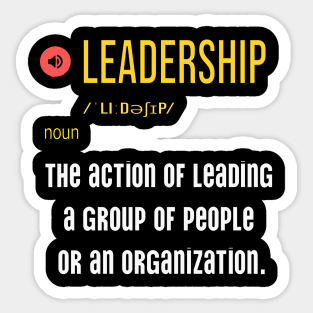 What is the meaning of leadership Sticker